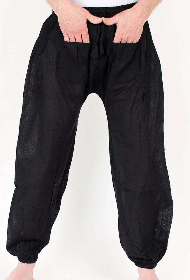 Ballonhosen aus Nepal Einheitsgröße 5 Farben Pluderhose Hippie Handarbeit Nepal - Bild 1 von 1