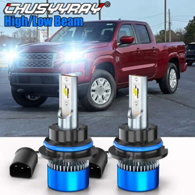 For Nissan Frontier Extended SV LE Cab Pickup 2001-2024 9007 LED Headlight Bulbs