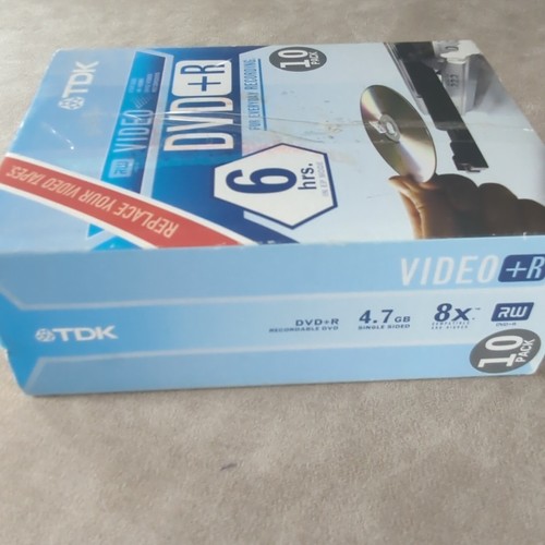 TDK DVD-R 10-Pack Video Recording Discs NEW IN BOX Free Shipping - Picture 2 of 3