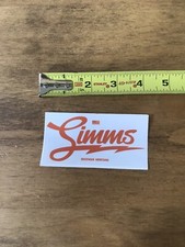Simms Bozeman Montana Logo Fishing Fly Fishing Sticker/Decal Vinyl Approx 4  