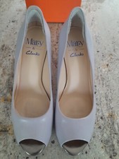 Lilac Mary & Clarks shoes. Size 5. High bronze coloured heels. Worn twice. Boxed