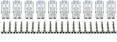 Apex RC Products 10 Male Molex Style Connectors Plugs #1556