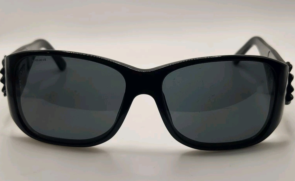 Authentic Versace sunglasses, 4148-B VERSACE 4148-B 366/11 Black & Black Flower Sunglasses | eBay main image 2