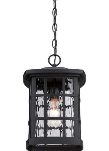 Quoizel (SNN1909K) Stonington Outdoor Pendant Lighting- 100w-Mystic Black - Picture 2 of 8
