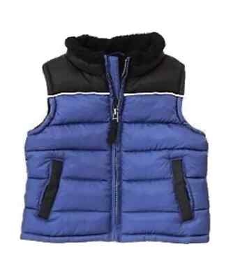 GYMBOREE SNOWBOARD LEGEND BLUE PUFFER VEST 4T-5T  BOY/GIRL USED