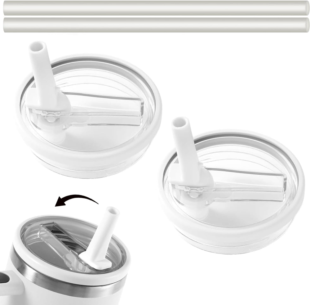 Tumbler Flip Straw Lid, Leak Proof, Replacement For Quencher, H2.0 Flow State