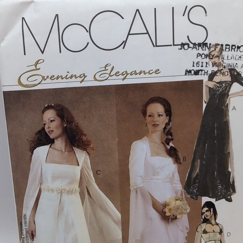McCall's Evening Elegance pattern 3010 Misses'/Petite Bridal Gown sz 18-22 uncut - Picture 5 of 13