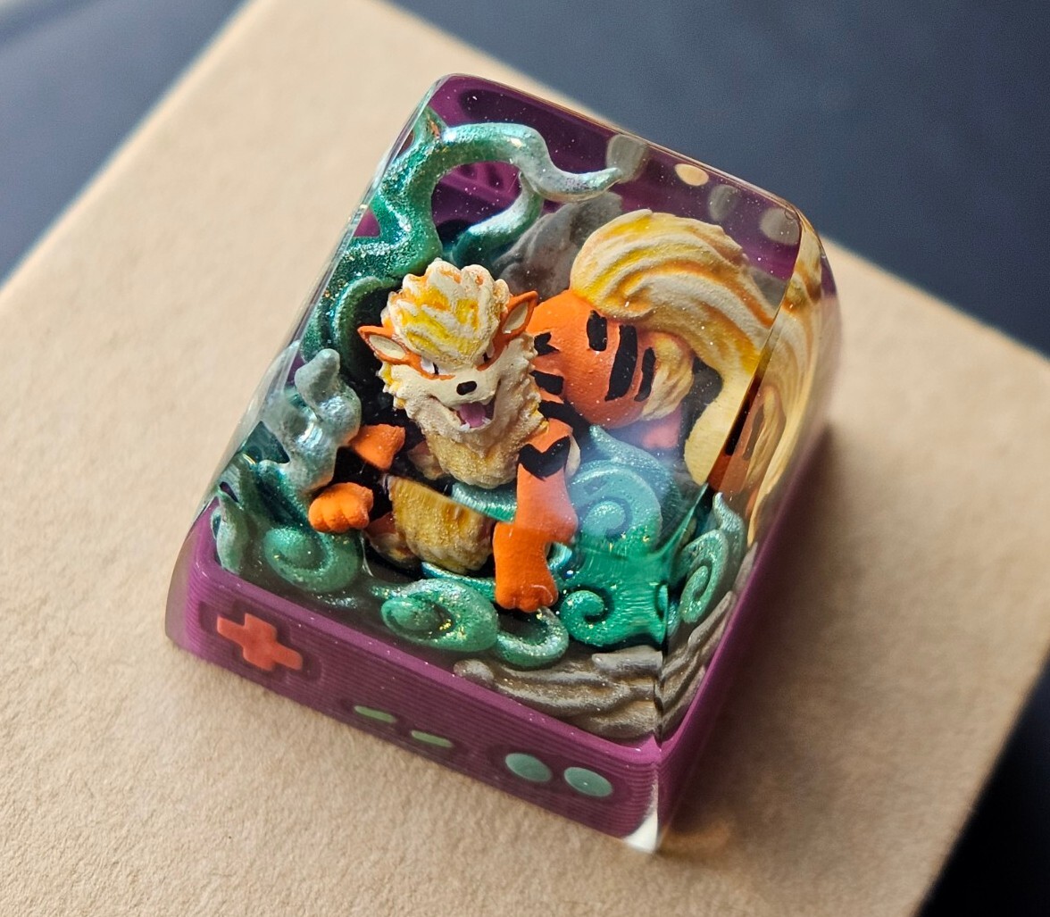 can☆彡 S-Craft ARCANINE Artisan Pokemon Keycap | eBay