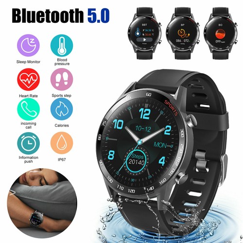 SMART Watch ECG pressione OSSIGENO Cardiofrequenzimetro Sport Impermeabile  IP67 | eBay