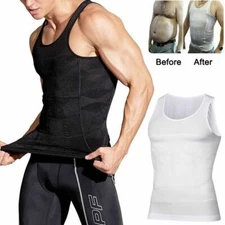 Shaper Men Body Toning T-Shirt Ultra Durable Vest Compression Undershirt Tops US