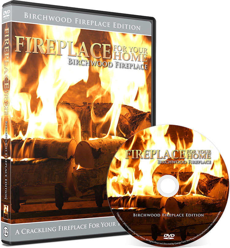 NEW! Fireplace For Your Home DVD: Birchwood Fireplace Edition #12