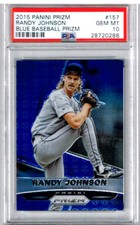 2015 Panini Prizm Randy Johnson Blue Baseball Prizm PSA 10