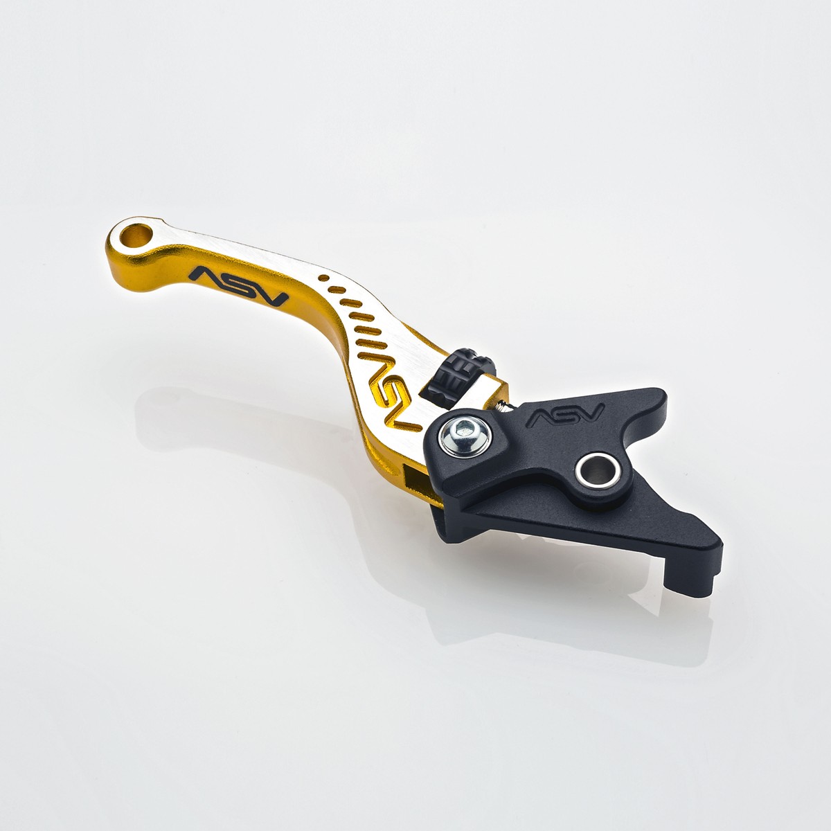 ASV Gold Bicolore Shorty Brake and Clutch Levers For