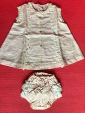 Vintage 1969 Nannette pink baby dress and bottoms