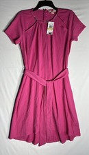 Michael Michael Kors Women's Chain-Neck Cutout Dress Pink US M