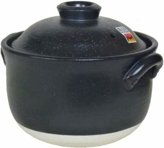 Rice cooking clay pot Double lid Yokkaichi Bankoyaki Rice cooking clay pot Double lid Yokkaichi Bankoyaki