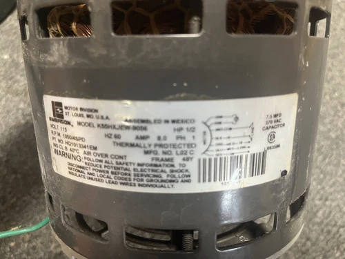 ICP HQ1013341EM 1/2hp 115v 1050/4sp OEM Motor Comfortmaker Heil K55HKJEW