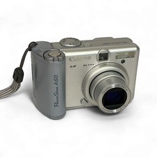Canon Powershot A60 Digital Camera Silver 2.0 MP   for PARTS or REPAIR ONLY