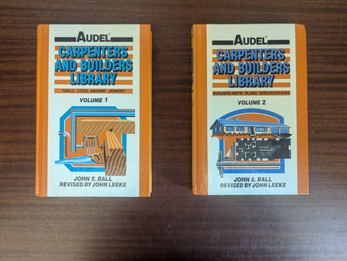 Set 4 AUDEL Carpenter and Builders Library 1991 Hardcover Volume 1 2 3 4 Vintage - Picture 5 of 6