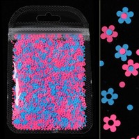 Nagelkunst Bunte Flocken Holografische Glitzer-Pailletten Dekorationen ∧