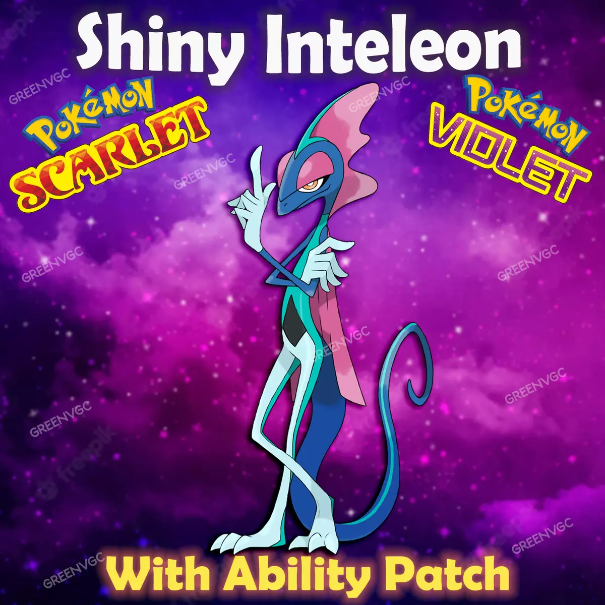 Shiny Inteleon 6IV ✨ Battle Ready ✨Pokemon Scarlet & Violet 🚀Fast Trade🚀