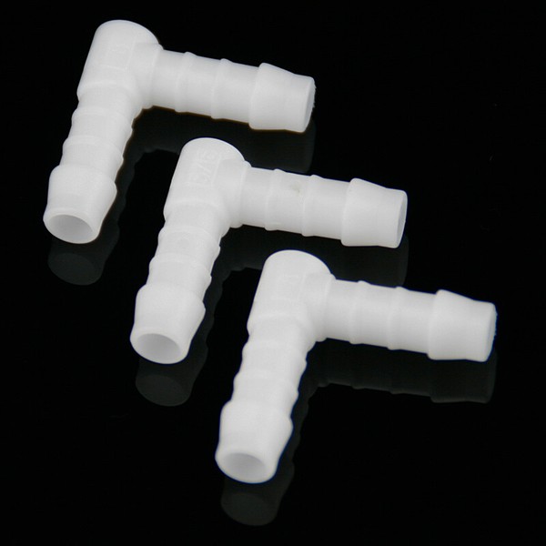 Benzinschlauchverbinder L- Form 10Mm Weiß 90° Winkel Schlauchverbinder 3 StüCk-image