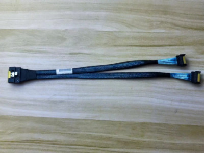 Slimline SAS SFF-8654 8I to 2 NVME MCIO 4i adapter data cable 28CM