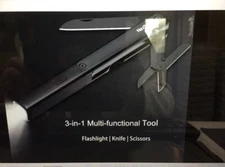 Woodland Creek Tactical 3 in 1 Tool Flashlight NEW Scissors