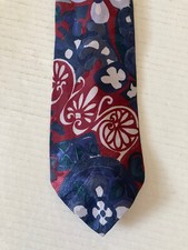 Windridge Men's Necktie Tie Polyester Abstract Floral Made in USA