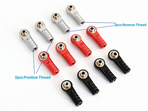 GTB Aluminum F/R Linkage Steering Rod Ball Head Kit for RC TLR Losi 8IGHT XE 4WD - Picture 4 of 10