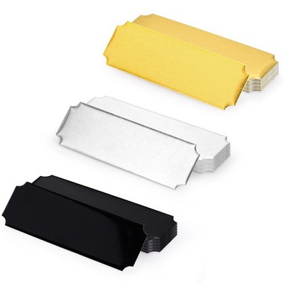30 Pack Name Plates with Adhesive Backing, Laser Engraving Blanks, Metal Alum...
