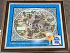 Vintage Pabst Blue Ribbon Beer Framed Bar Advertising Wall Sign PABST SINCE 1844