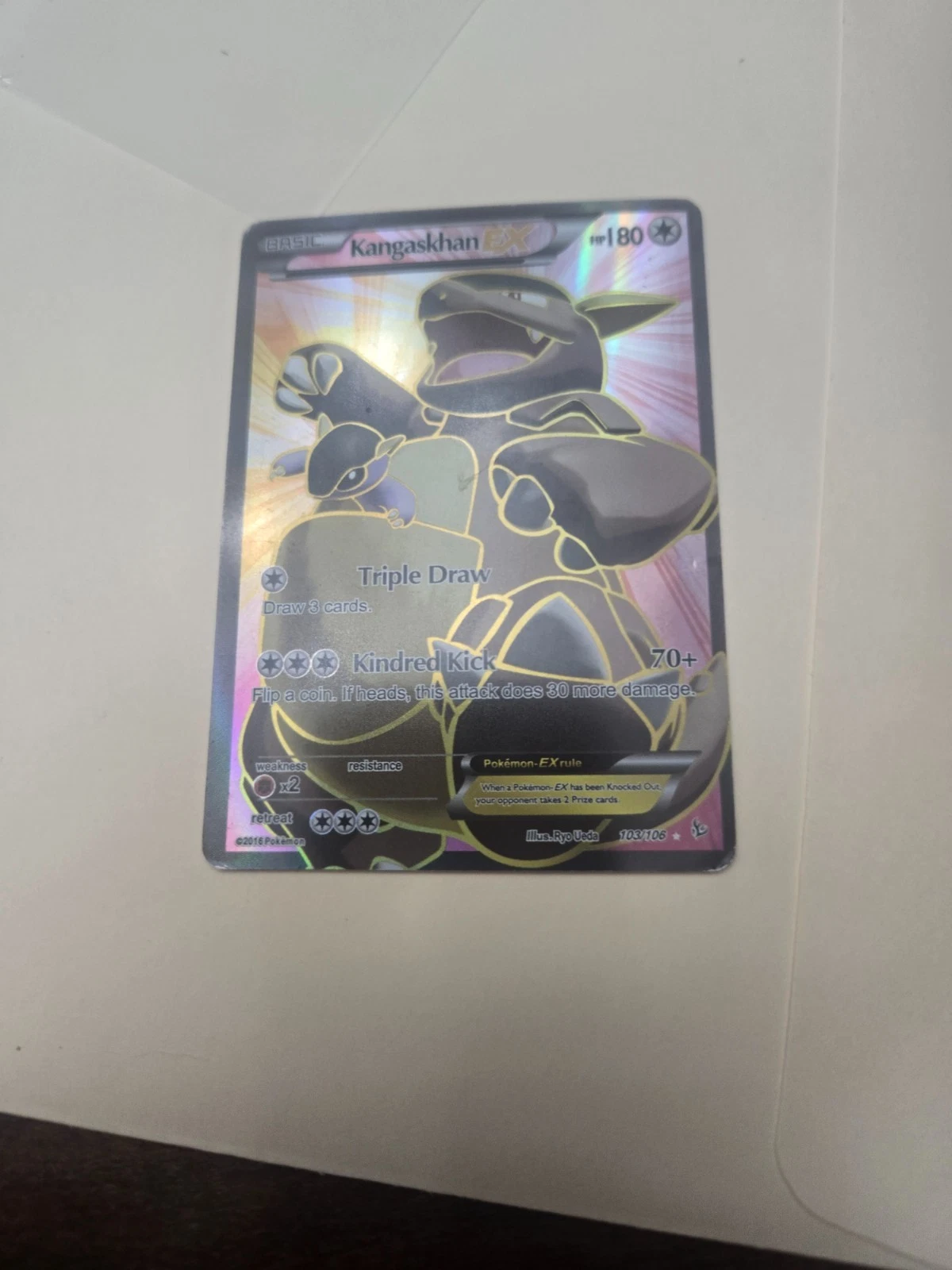 Kangaskhan EX (103 Full Art) 103/106 Flashfire Holo
