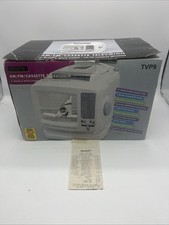NIB GPX Portable Television TVP9 5" B W AM/FM Radio Cassette W/ OG Receipt 99