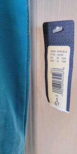 Cherokee River Blue Short Sleeve Youth Shirt. Size 6/7. RN 17730. - Picture 5 of 8