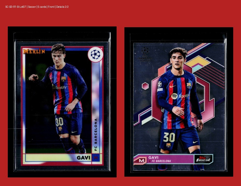 ⚽ Gavi ROOKIE Soccer Lot (5) FC Barcelona No Duplicates Spain Near Mint view 5