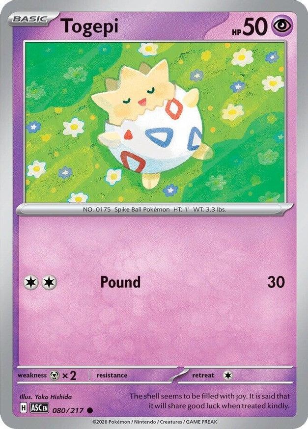 Pokemon Togepi (80/583) Ascended Heroes NM