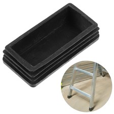 Non Slip Ladder Foot Pads 2Pcs Durable Rubber Folding Ladder Feet Cover Black