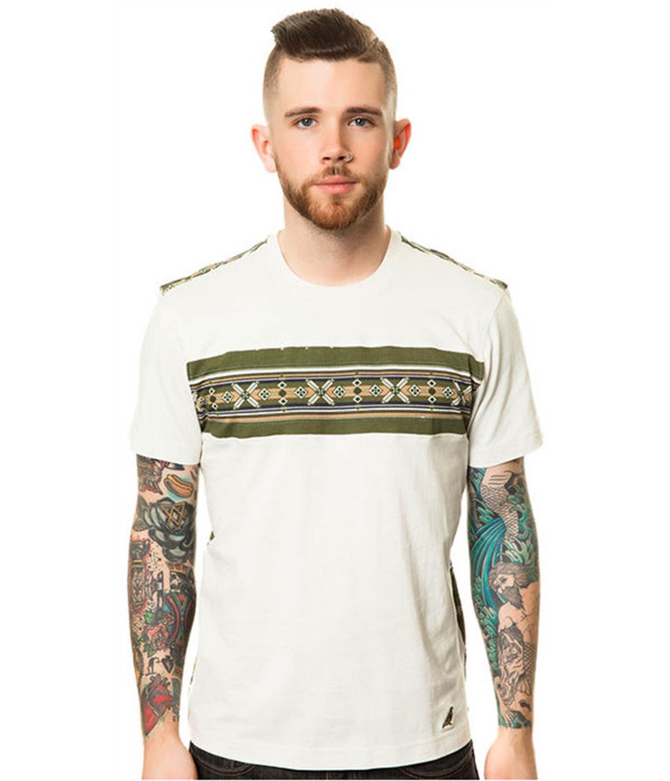 Staple Mens The Pryce Pieced Tee Graphic T-Shirt