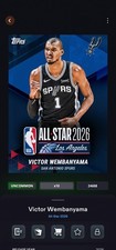 Topps NBA Collect All Star 2026 VICTOR WEMBANYAMA Blue Base l Uncommon