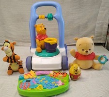 Lote de estanque de aprendizaje Winnie the Pooh Mattel Spinning Pooh juguete de empuje canto tigger