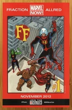 2012 Marvel Comics FF Print Ad/Poster Fantastic Four 4 Mike Allred Promo Pop Art