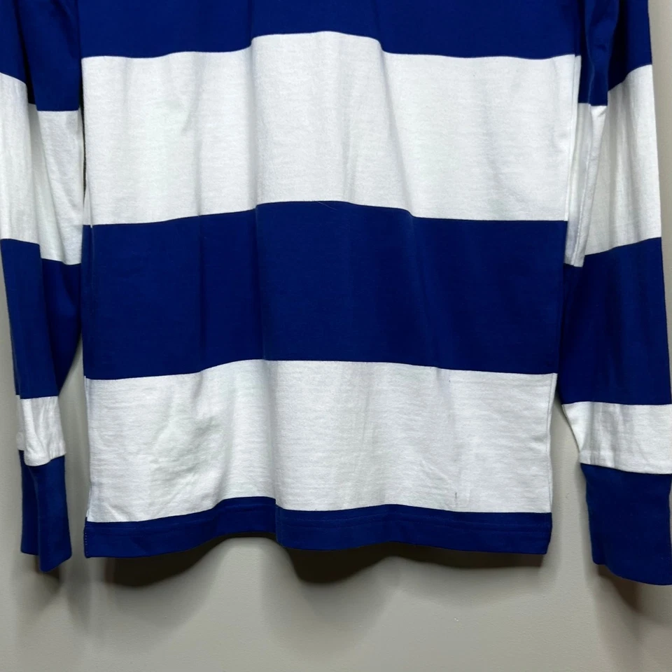 Camisa de rugby a rayas azules y blancas talla XS Saratoga Springs rayas azules Foto 3 de 4