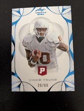 VINCE YOUNG 2024 LEAF TRINITY BLUE NUMBERED /99 MINT