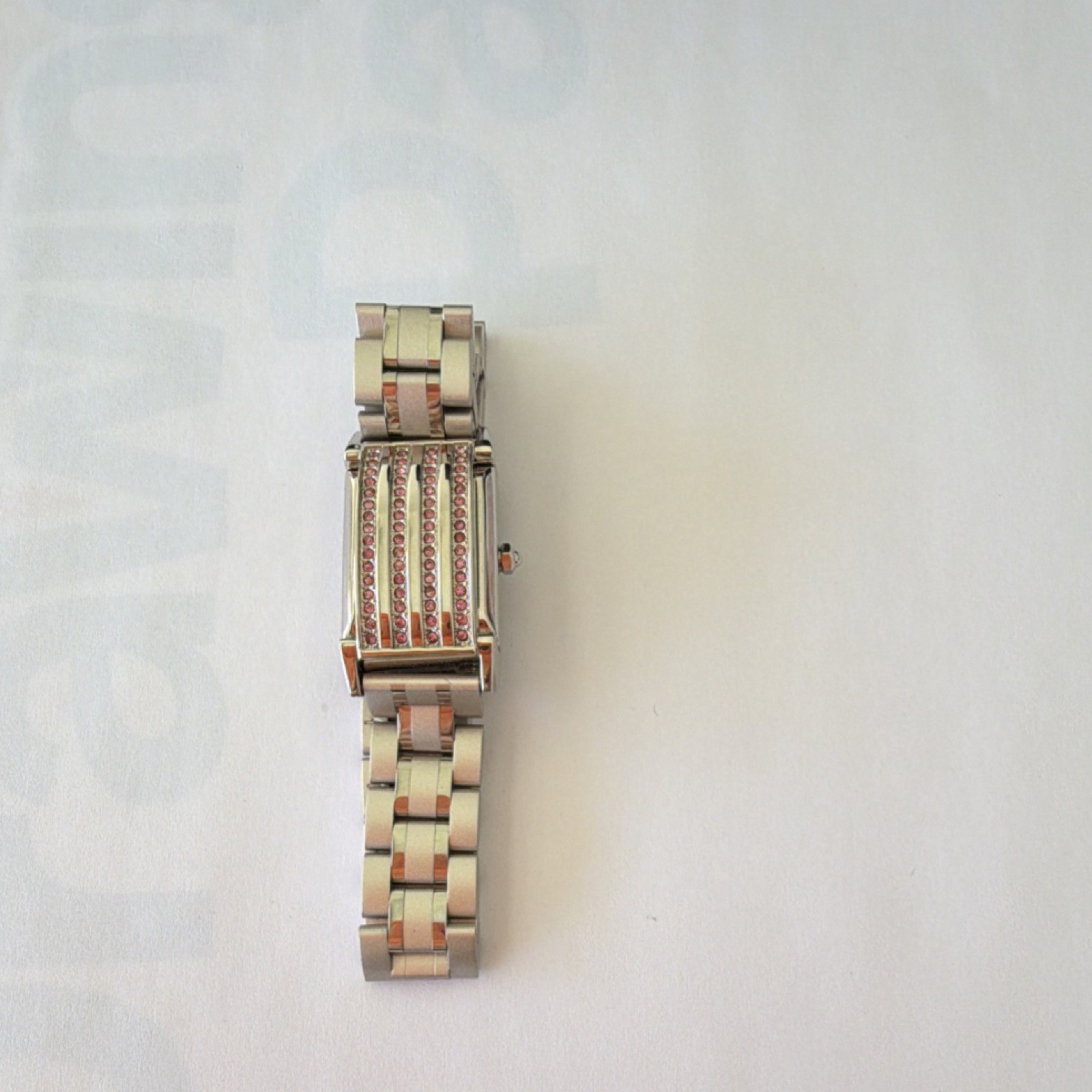 Candie's Rectangular Analog Quartz Wristwatch Sil… - image 2