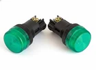 NPL-22 ATI Green LED Pilot Indicator Light 22mm 120V AC Replaceable Lamp(2PCS)