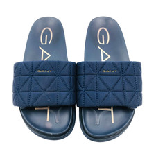 GANT Women's Blue Sliders Sandals Flat Shoes EUR 39 UK 5.5 US 7.5