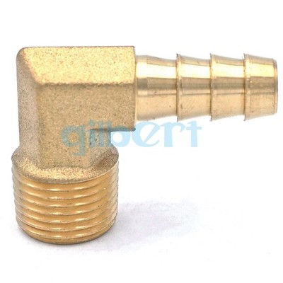 3/8'' NPT Male x 3/8'' Hose Barbed Elbow Brass Pipe Fitting Connector 229 PSI *lm