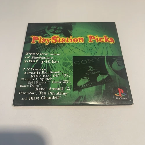 PlayStation Picks - PS1 Demo / Preview Disc w/ Sleeve
