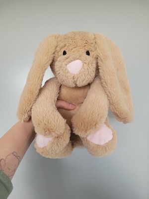 Lily und Dan Plüschhase Stofftier beige Teddy - Tröster Osterhase 12 Zoll